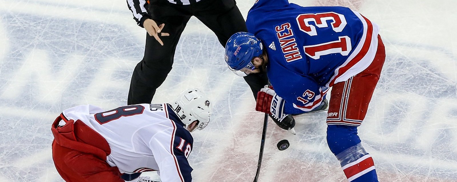Two division rivals battling over trade for Rangers center Kevin Hayes.