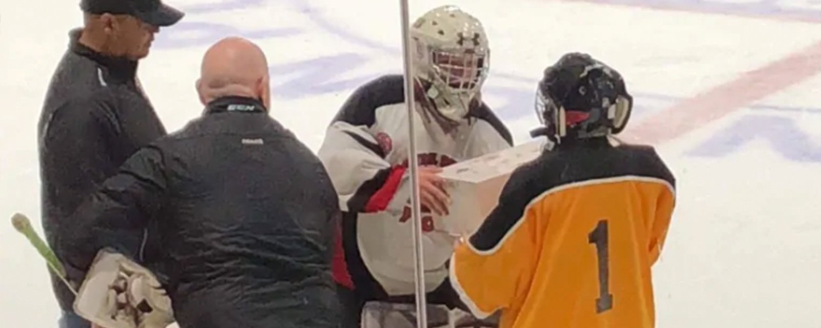 12-year-old goalie battling cancer gets special gift from opponents