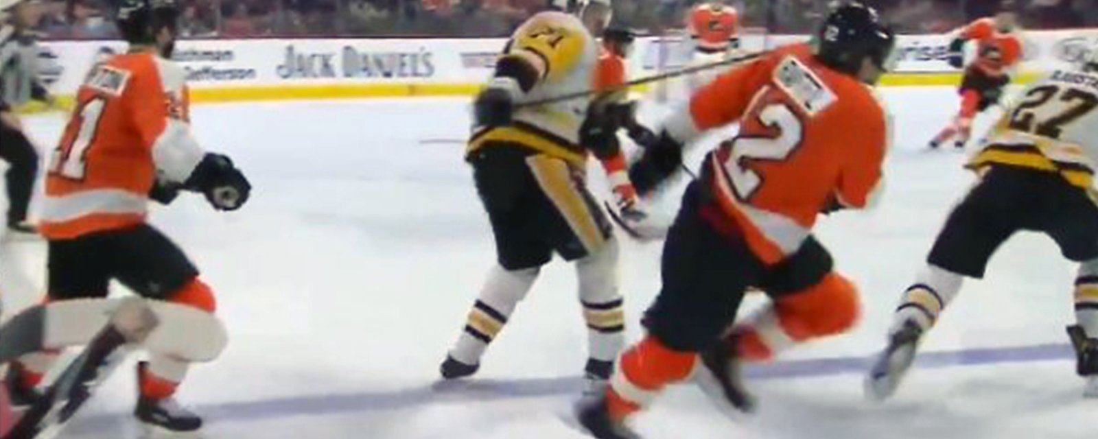 Malkin ejected for viciously swinging his stick at Raffl’s head