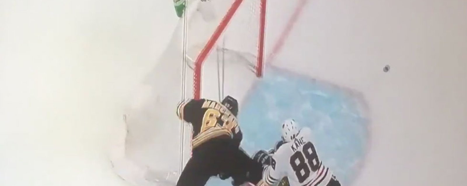Marchand gets penalized for being Marchand in play that could have seriously injured him! 