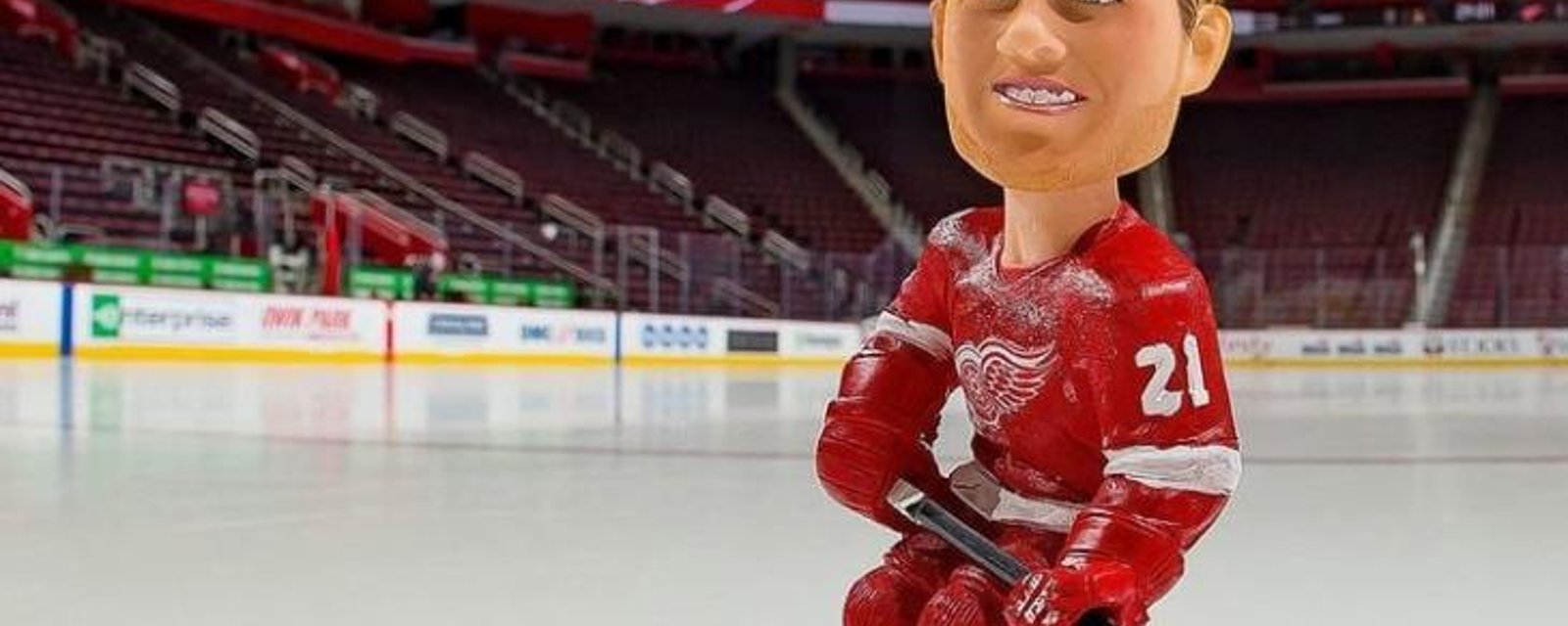 Red Wings scratch first rounder... on his bobblehead night! 