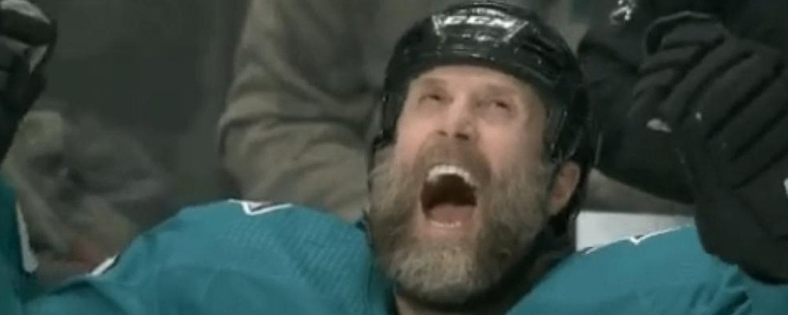 ICYMI: Joe Thornton scored a hat trick against the Bruins and had the best celly of the 2018-19 season.