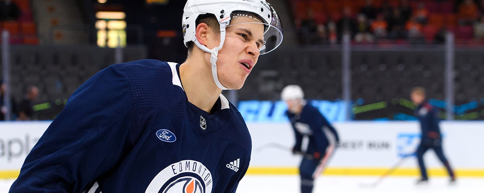 Report: Puljujarvi seen leaving Oilers dressing room “carrying a bunch of hockey sticks” 