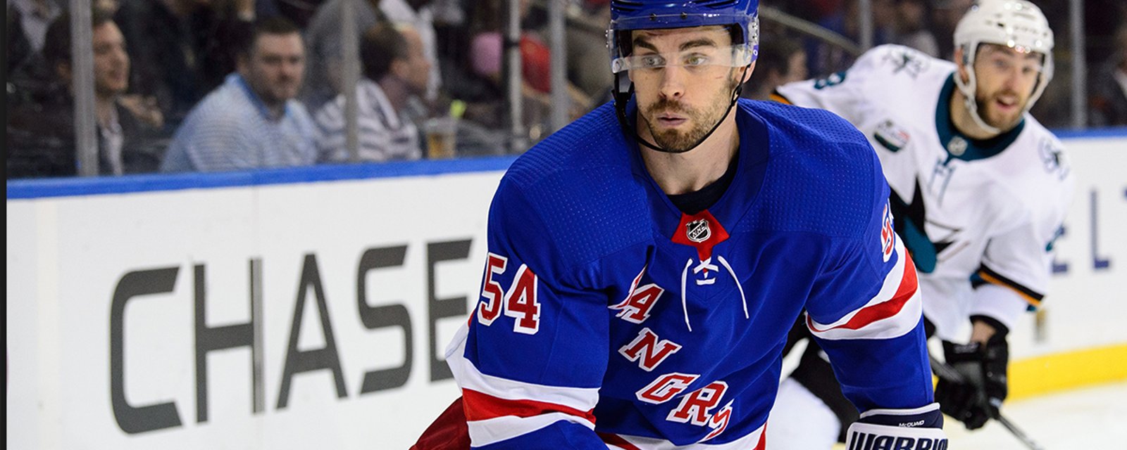 Breaking: Rangers pull McQuaid off the ice in the middle of game against Wild