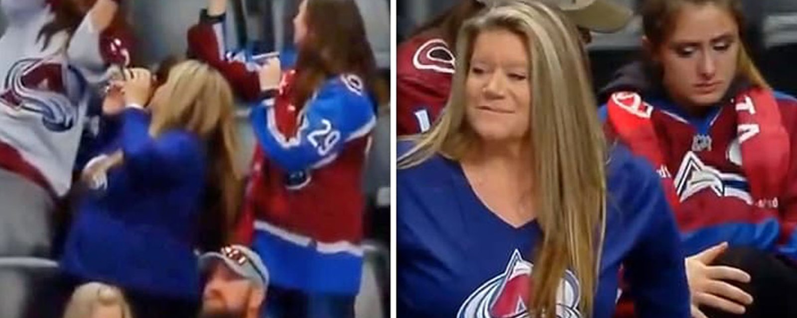 Avalanche fan is the worst boyfriend after hitting his girlfriend in puck-catching incident