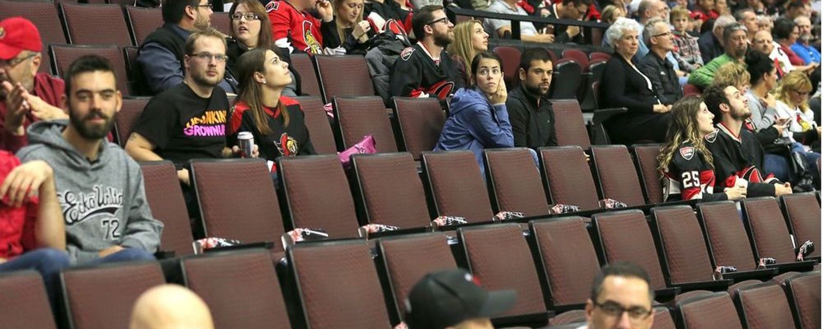 The Sens send out new Season Ticket holder perks with picture of a fan flipping them off in the background! 
