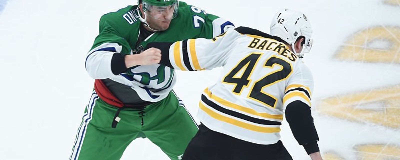 Bruins force Backes to fight if he wants to stay in lineup!