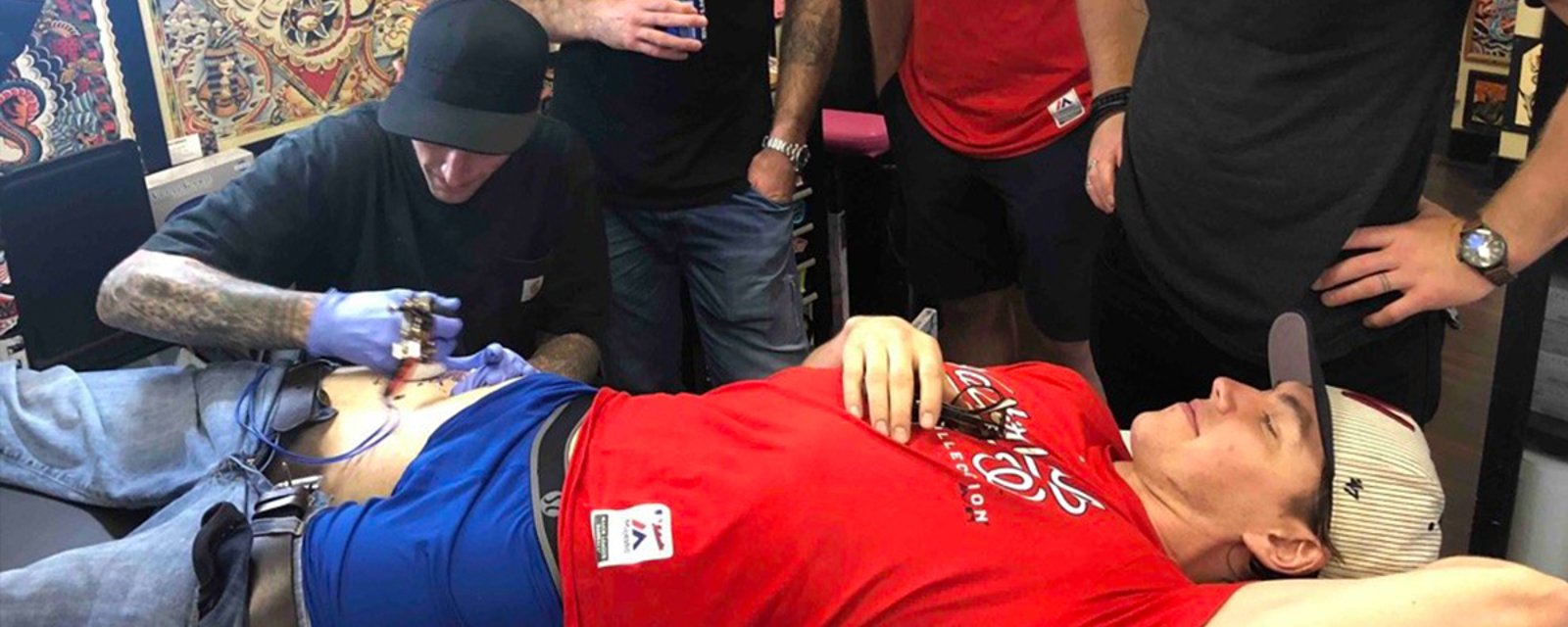 The story of how a drunken T.J. Oshie got a Mario Kart tattoo after winning the Stanley Cup