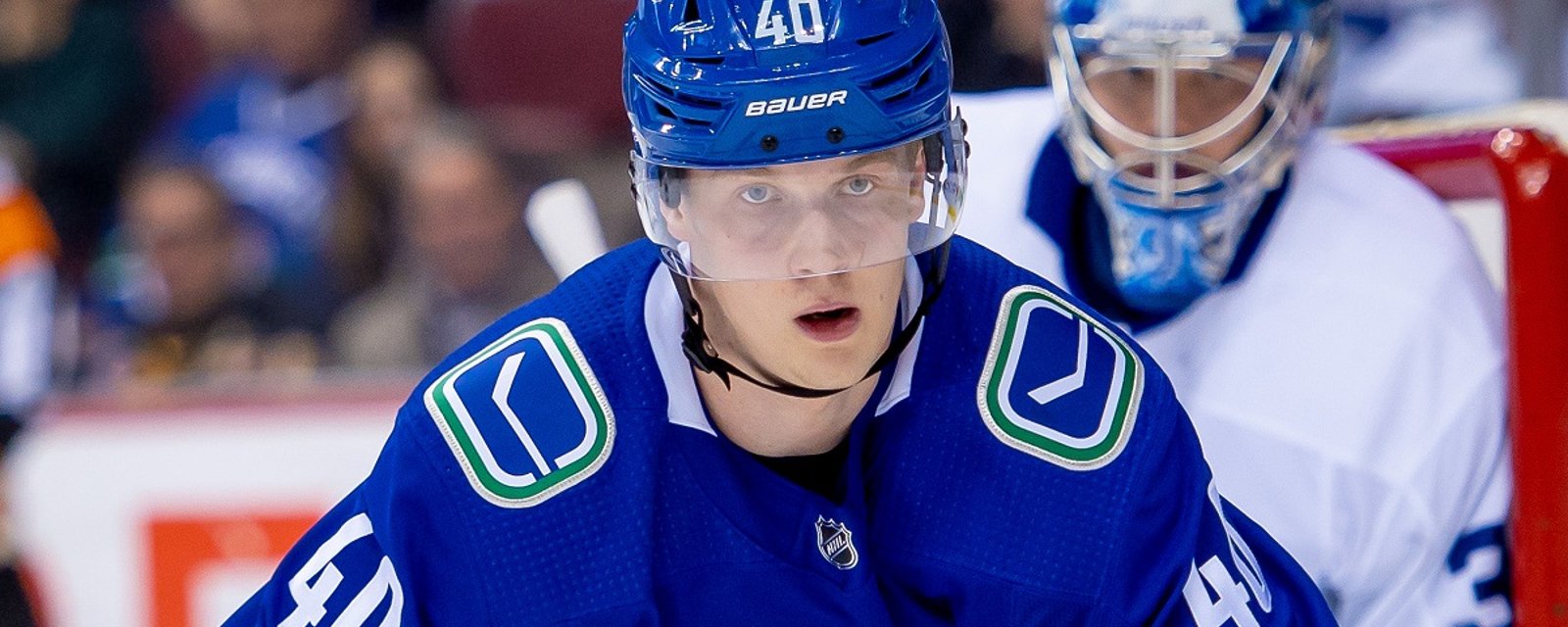 Rookie superstar Elias Pettersson accosted by “fans” in his car.