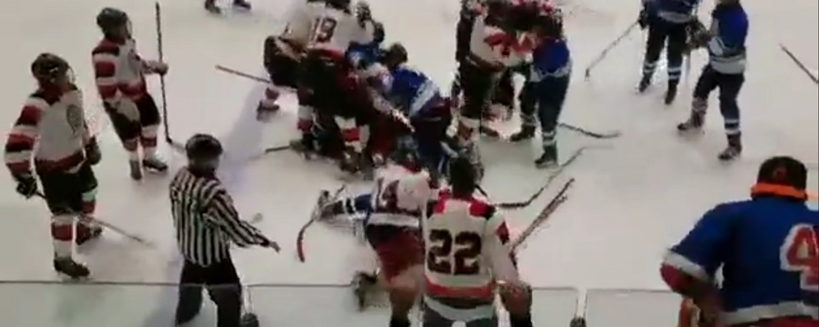 Police get involved after insane youth hockey brawl goes way too far.