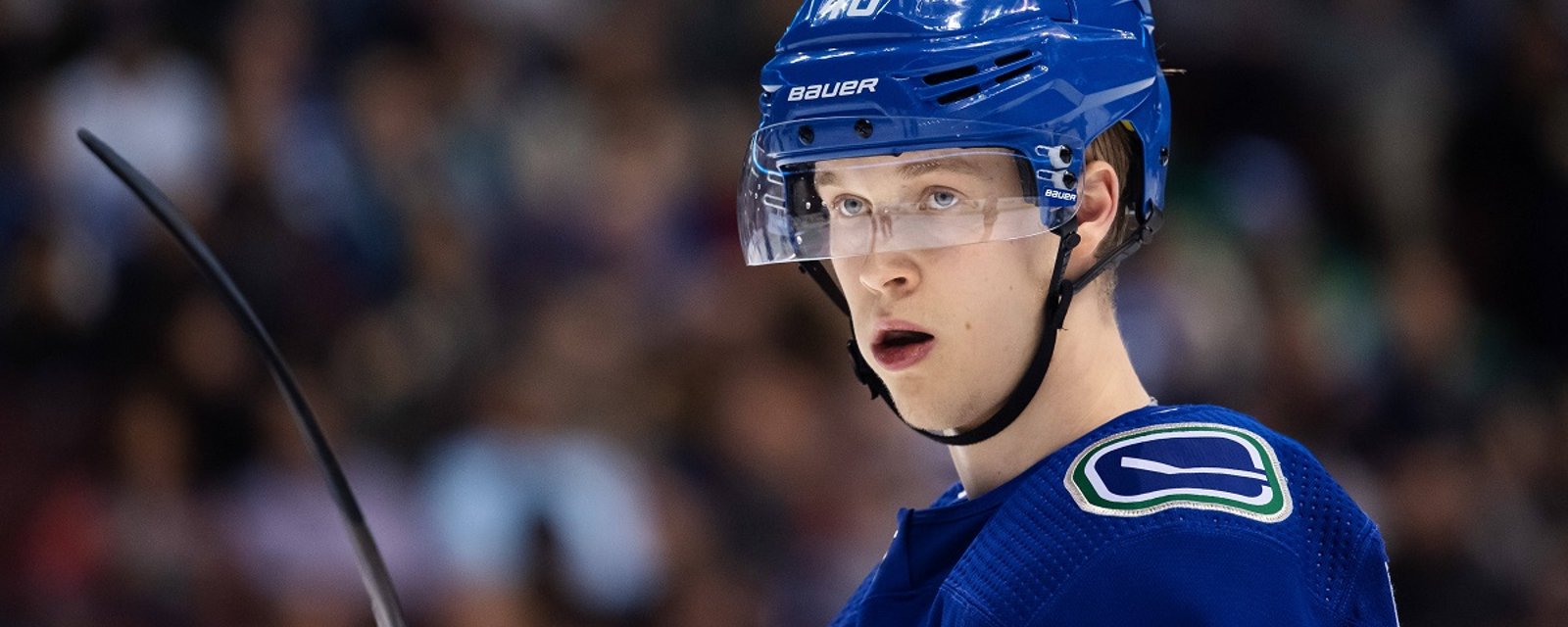 Rookie superstar Elias Pettersson on the verge of passing an NHL legend.