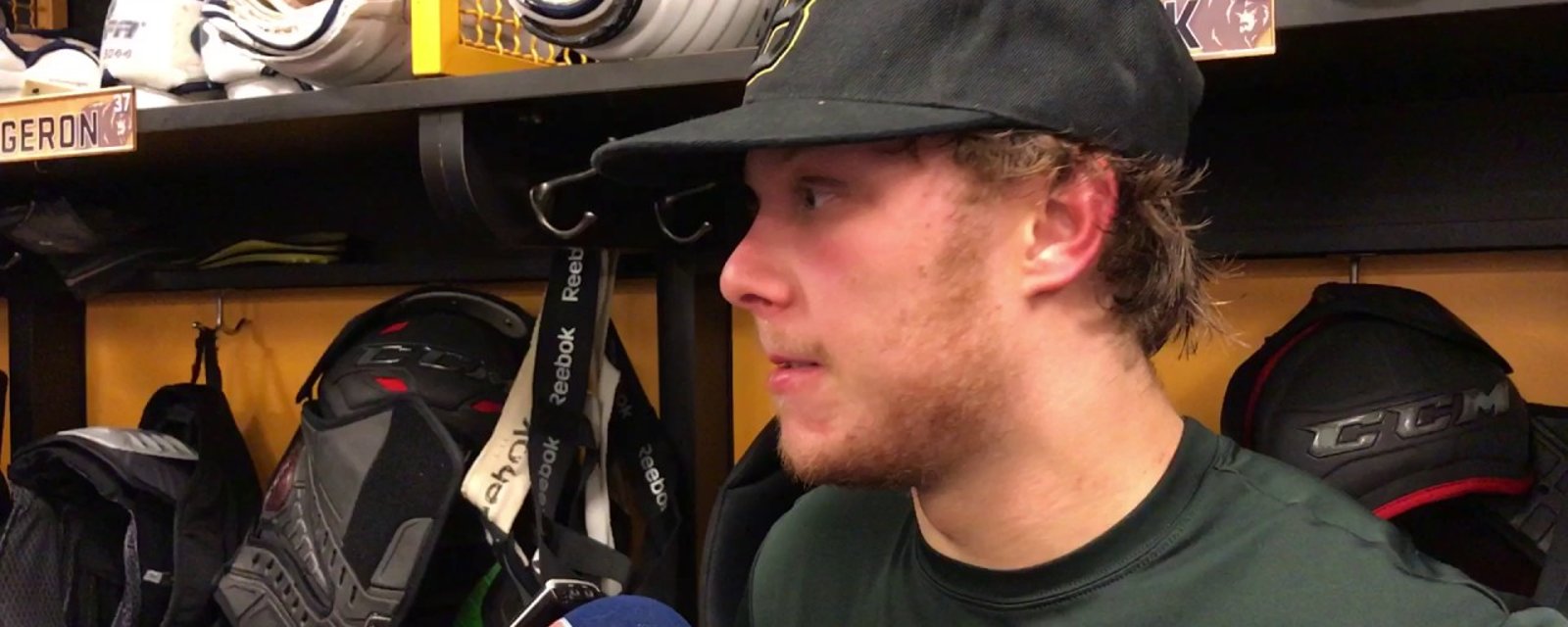 Pastrnak exposes details of his fall that some fans believe happened when he was drunk! 