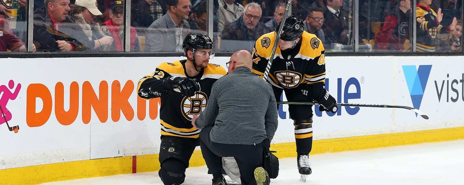 Bruin has surgery, will miss the first round of the playoffs.