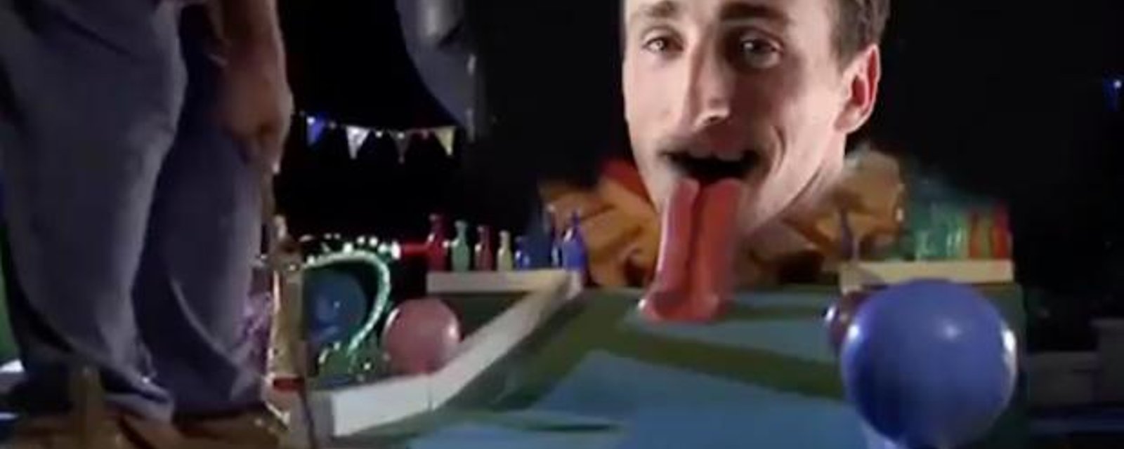 Krug chirps Marchand by posting incredible video of he and Marchand in a classic scene from “Happy Gilmore“! 