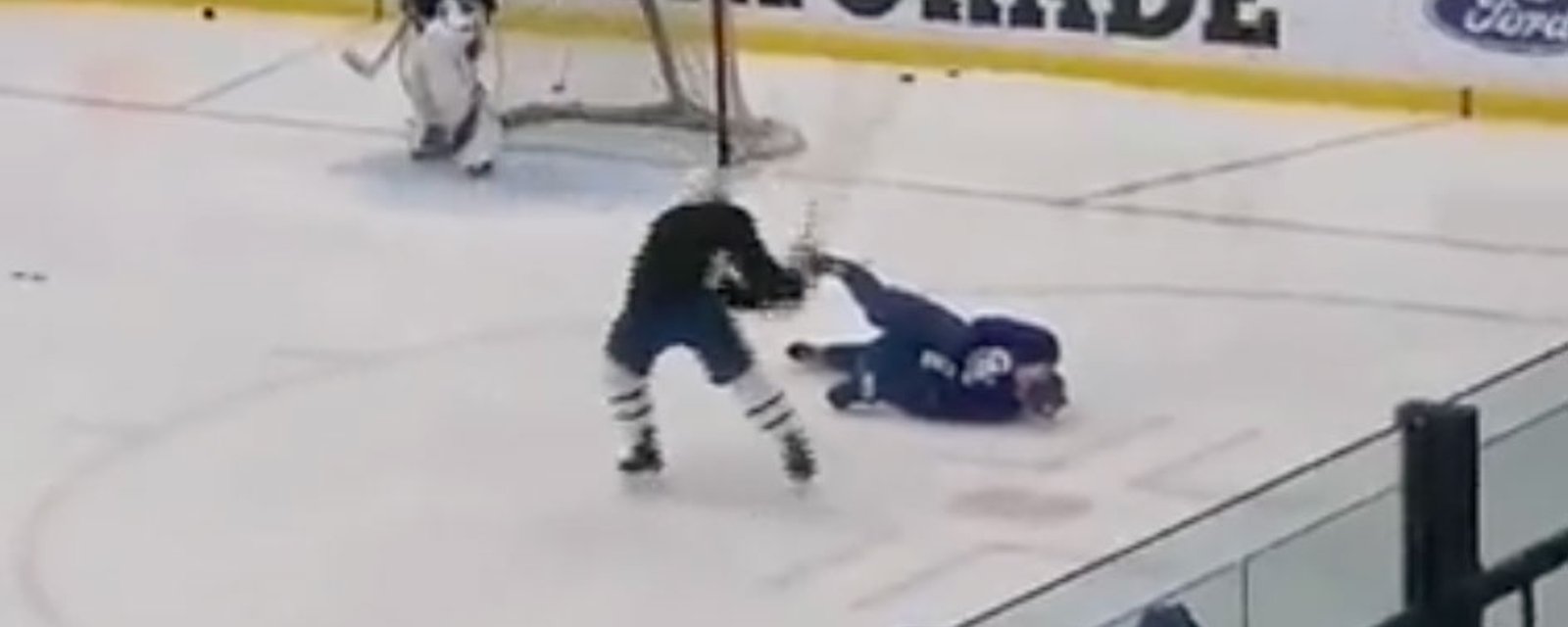 Maple Leafs assault their own mannequin during practice! 