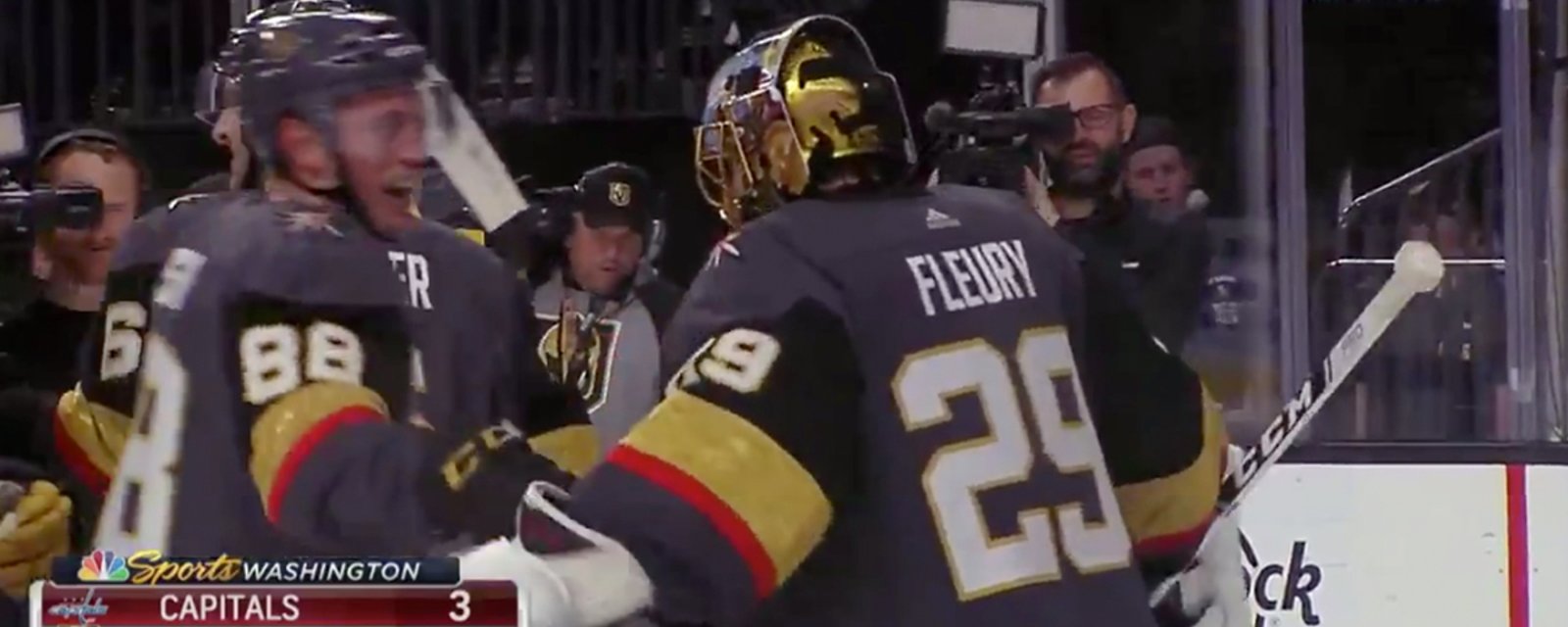 Fleury mocks Kuznetsov’s flying eagle celly after winning Stanley Cup Final rematch 