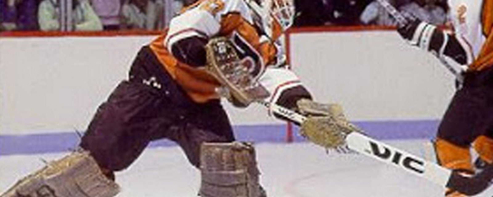 31 years ago today: Hextall becomes the first NHL goalie to shoot &amp;amp; score.