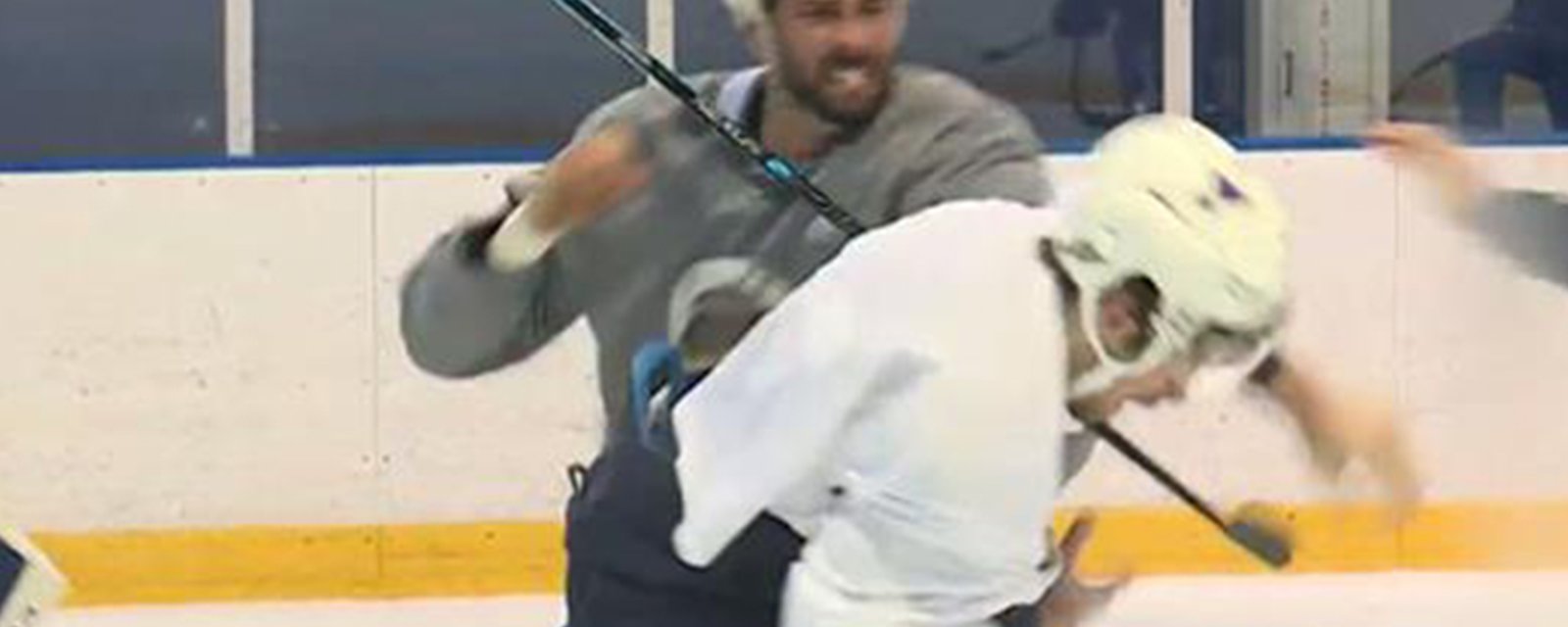 Breaking: Fight breaks out between NHL teammates during practice on Monday morning