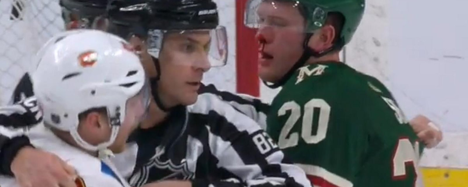 Suter bloodied in his first fight in 10 years.