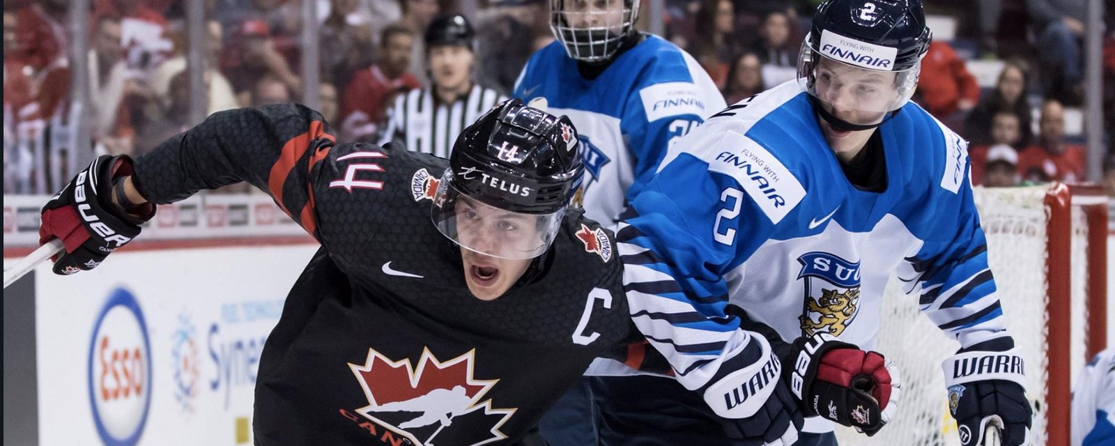Finland ties Canada in last minute with freak goal!