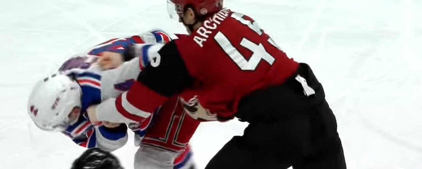 Archibald gets crosschecked and responds by raining down punches on Pionk!