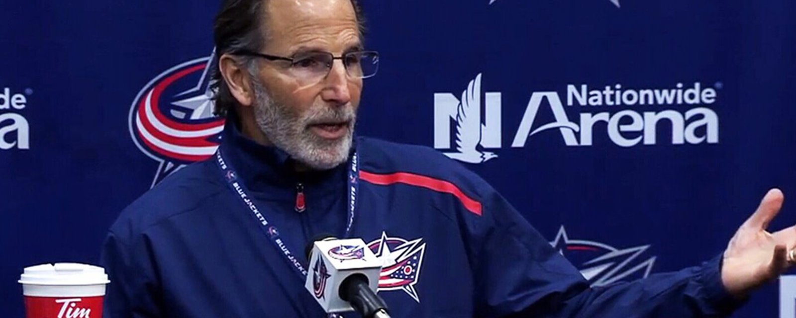 Tortorella gets testy with reporter who presses him on Bobrovsky’s team imposed suspension