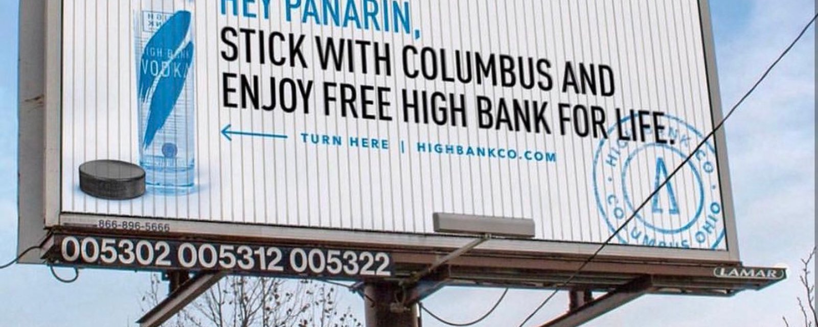 Columbus company offers Panarin free vodka for life to keep him a Blue Jacket