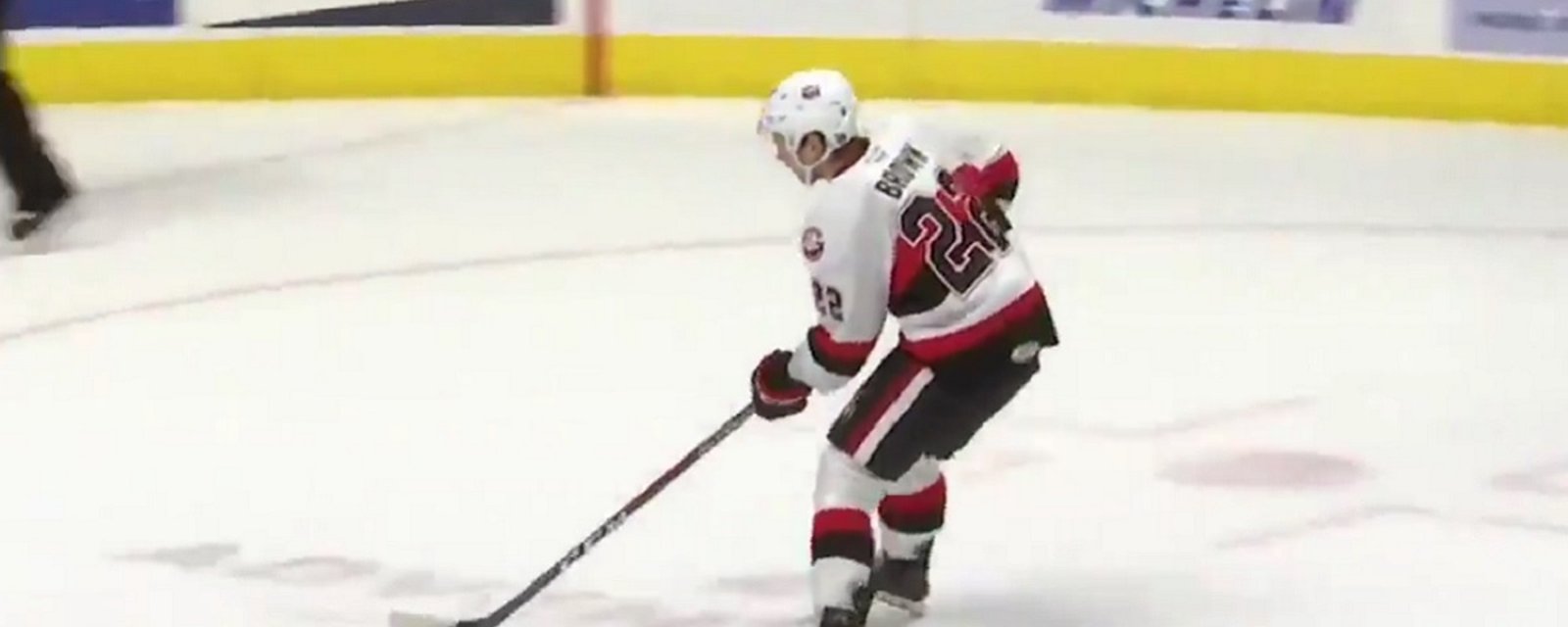 Logan Brown gets the game on his stick just hours after his grandfather dies.