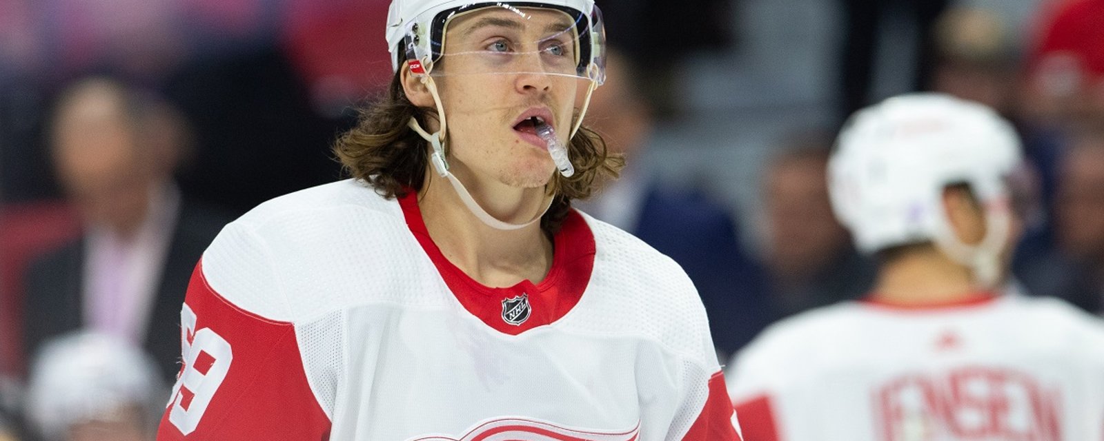 Tyler Bertuzzi gets a special surprise after 1st career hat trick.