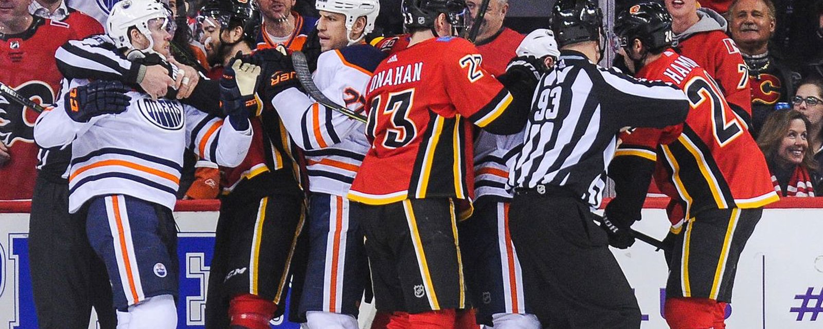 Flames arena staff troll hapless Oilers for final regular season game! 