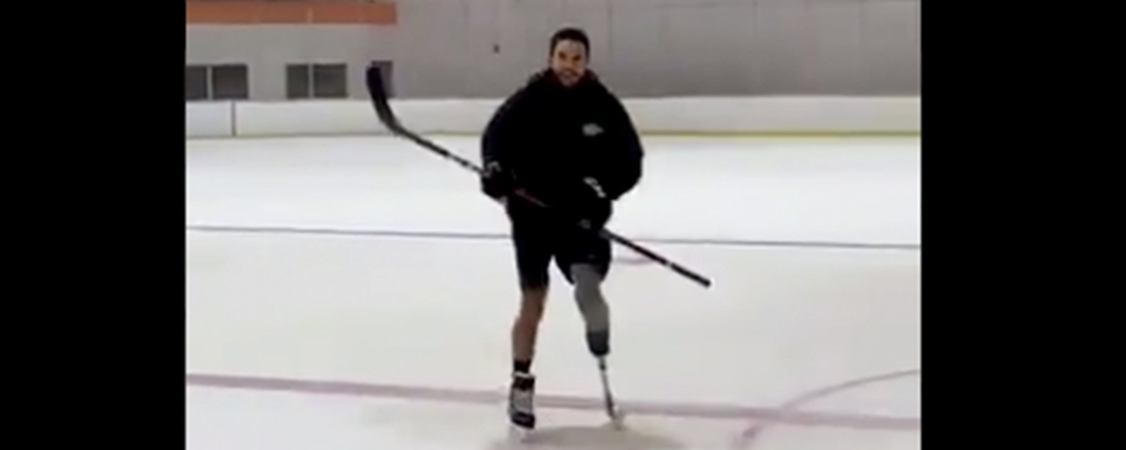 Two years after having his leg amputated, former NHLer Craig Cunningham is back on the ice