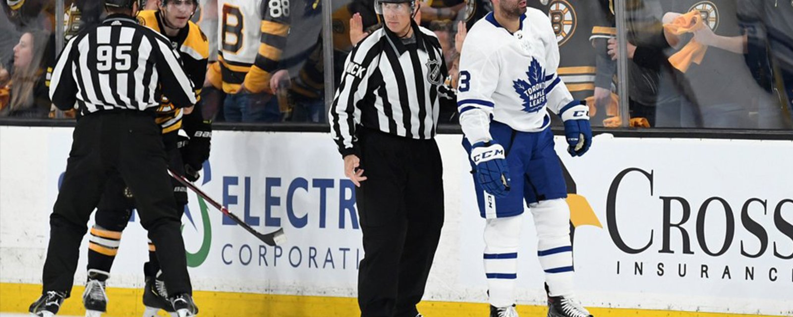 Report: Referees from Game 2 of Leafs/Bruins series have been reprimanded