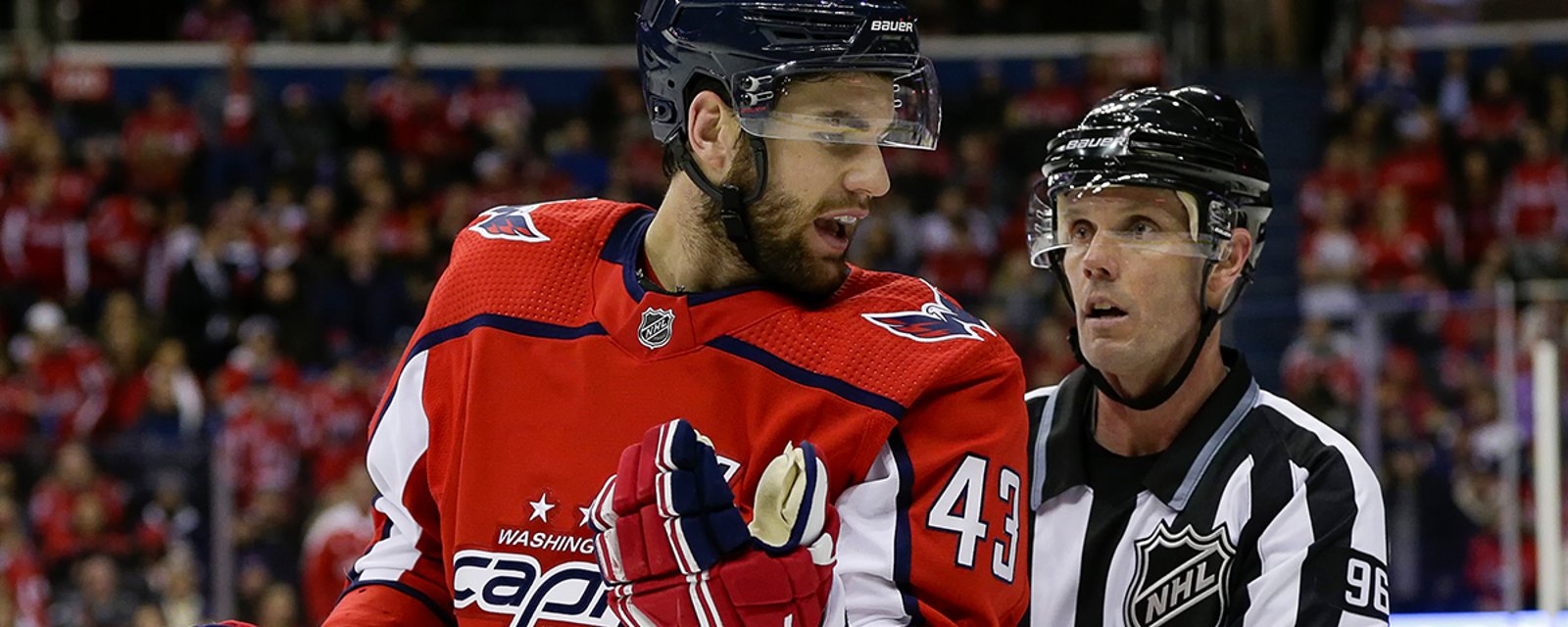 Tom Wilson officially named NHL award finalist and fans are NOT happy about it