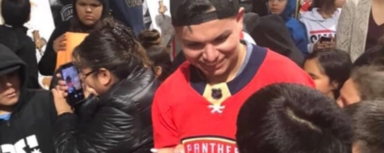 Panthers young D-man gets hero’s welcome as he returns home after one NHL game 