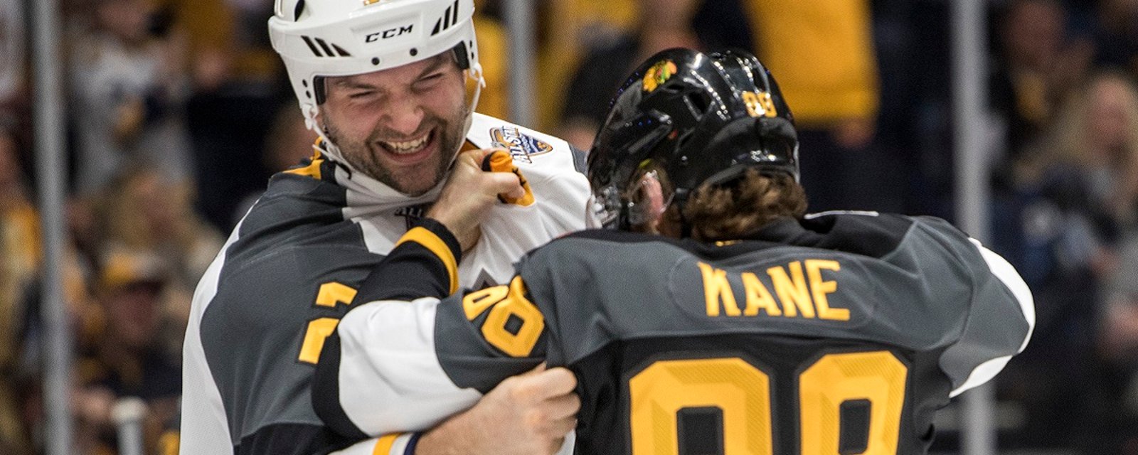 John Scott says an NHL star has asked him to join his team as an enforcer.