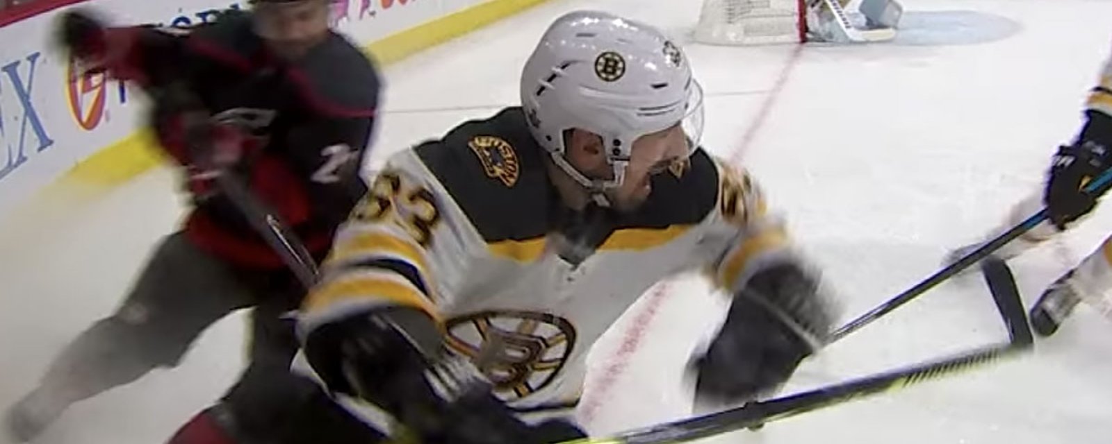 Brad Marchand fools the referees in final game vs. Canes 