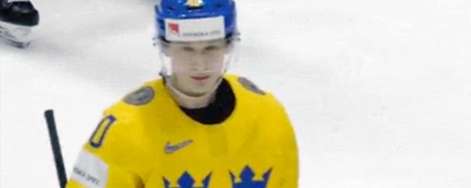 Pettersson snipes a beauty then gives a death stare to the entire Latvian bench