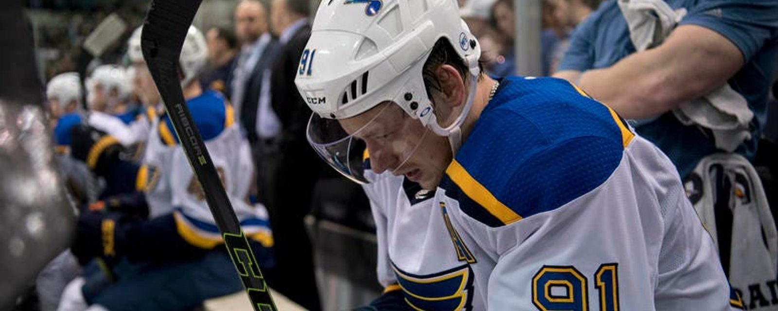 Breaking: Blues’ Conn Smythe candidate missing from practice!