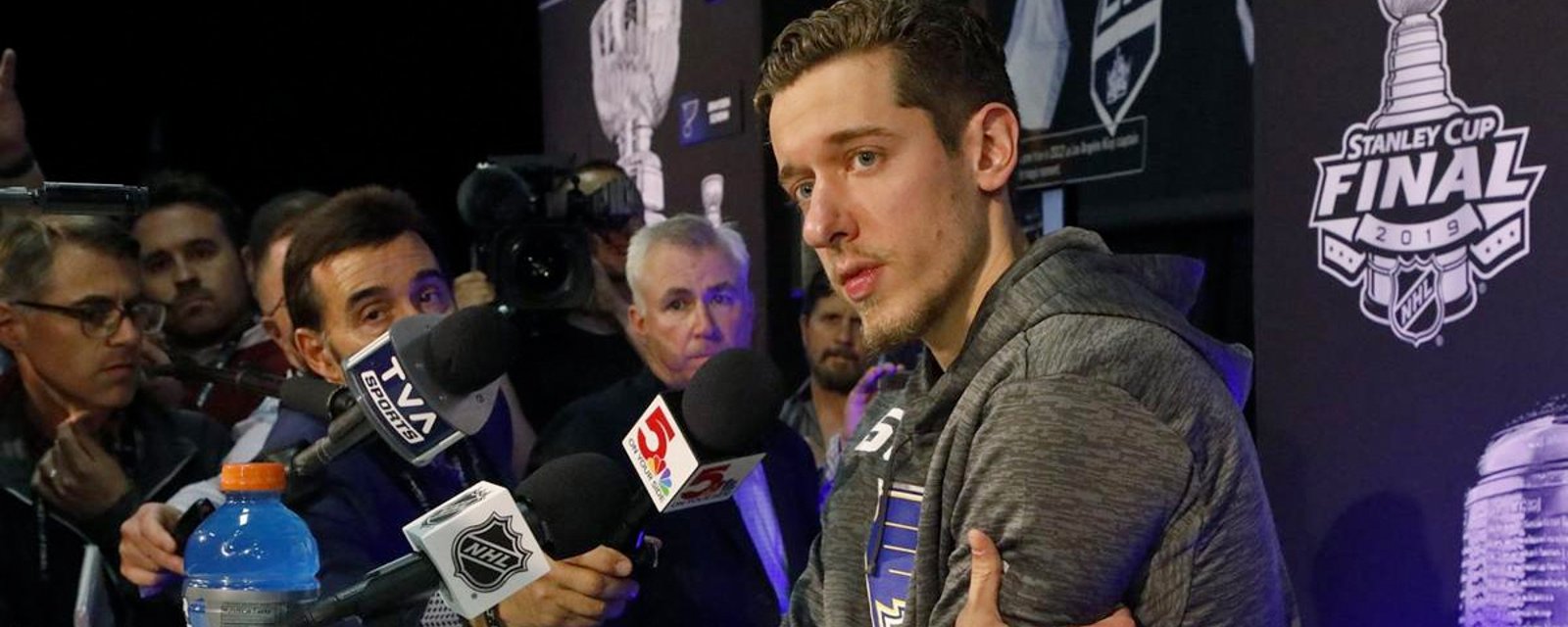 Binnington gets frosty when questioned about Game 6 performance