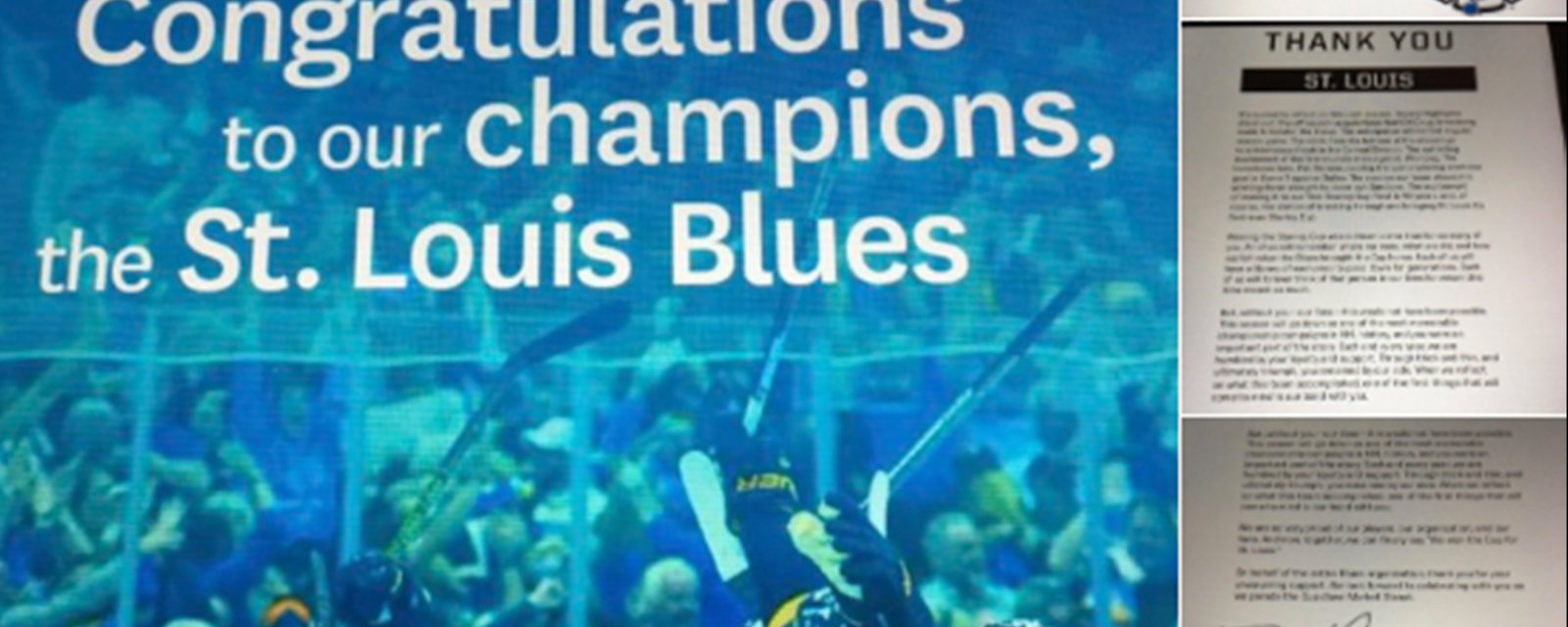 Blues media prematurely celebrates Game 6 Stanley Cup victory, jinxes team in the process