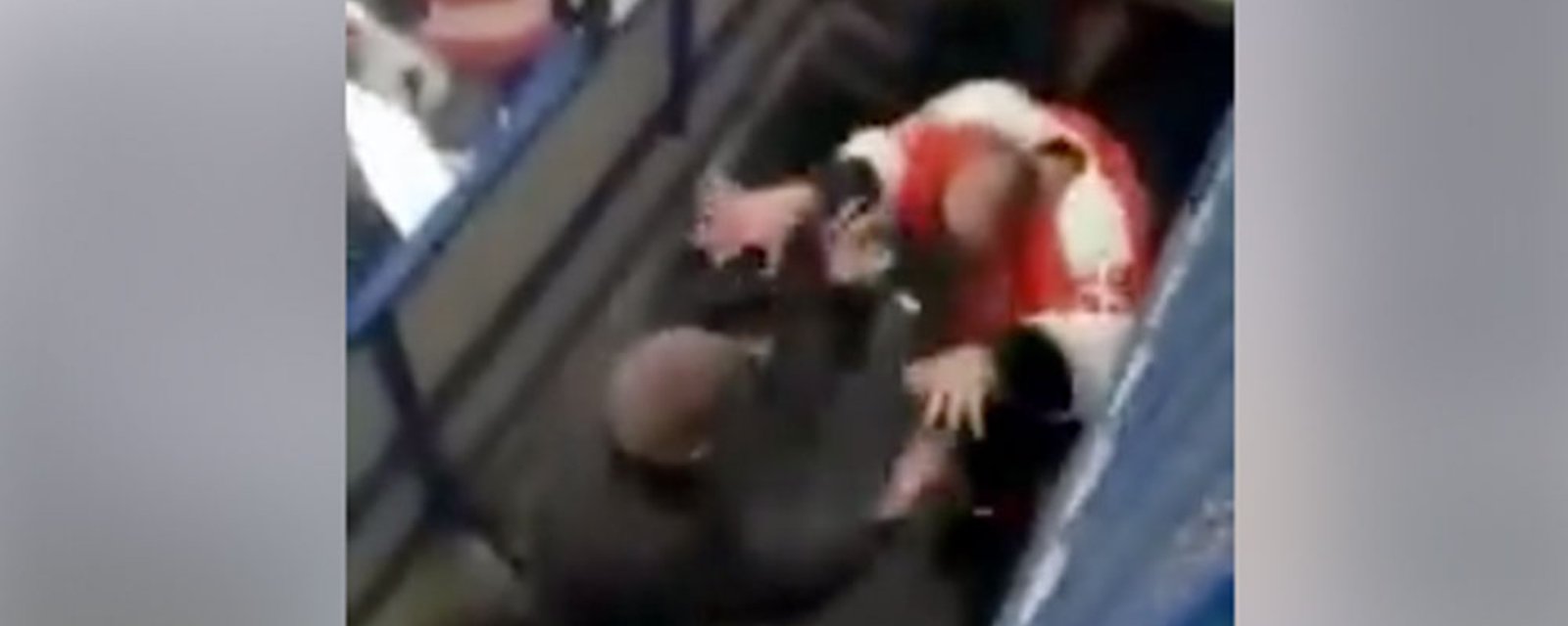 Fans attack players on the bench in crazy Russian hockey brawl