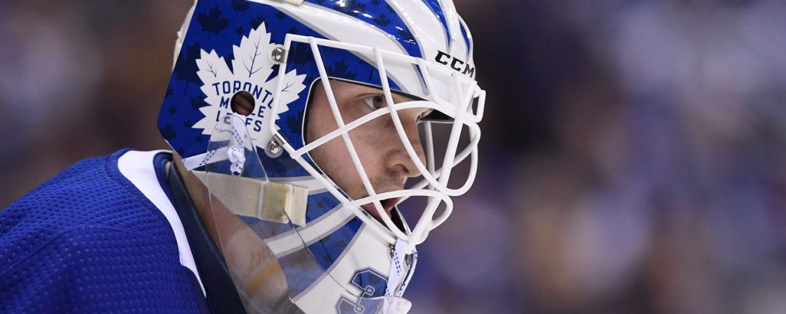 Leafs forced to make a change in goal due to injury.