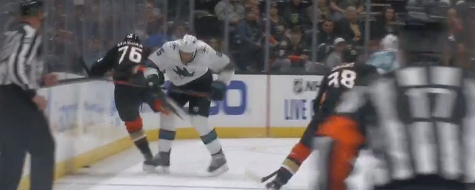 Sharks’ Prout gets tossed from the game on dirty play! 