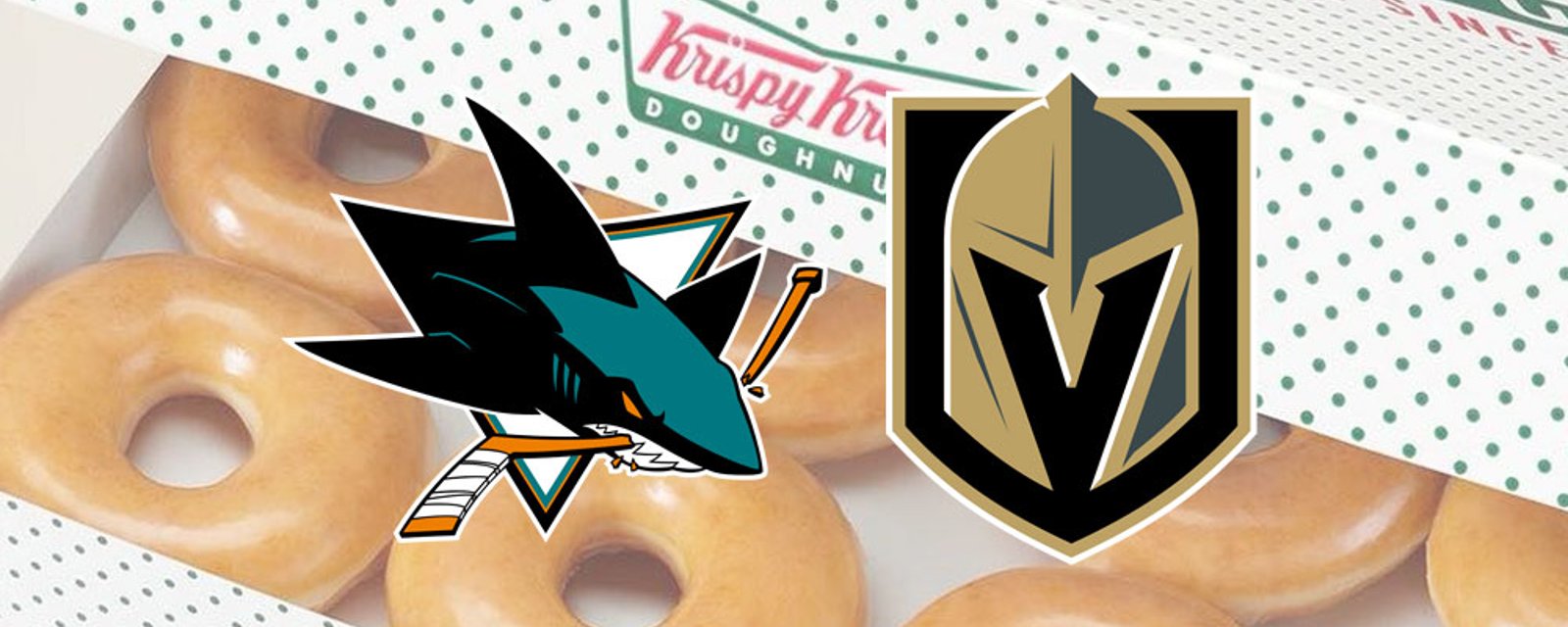 Krispy Kreme offers free donuts and claims their allegiance in the Sharks and Golden Knights rivalry