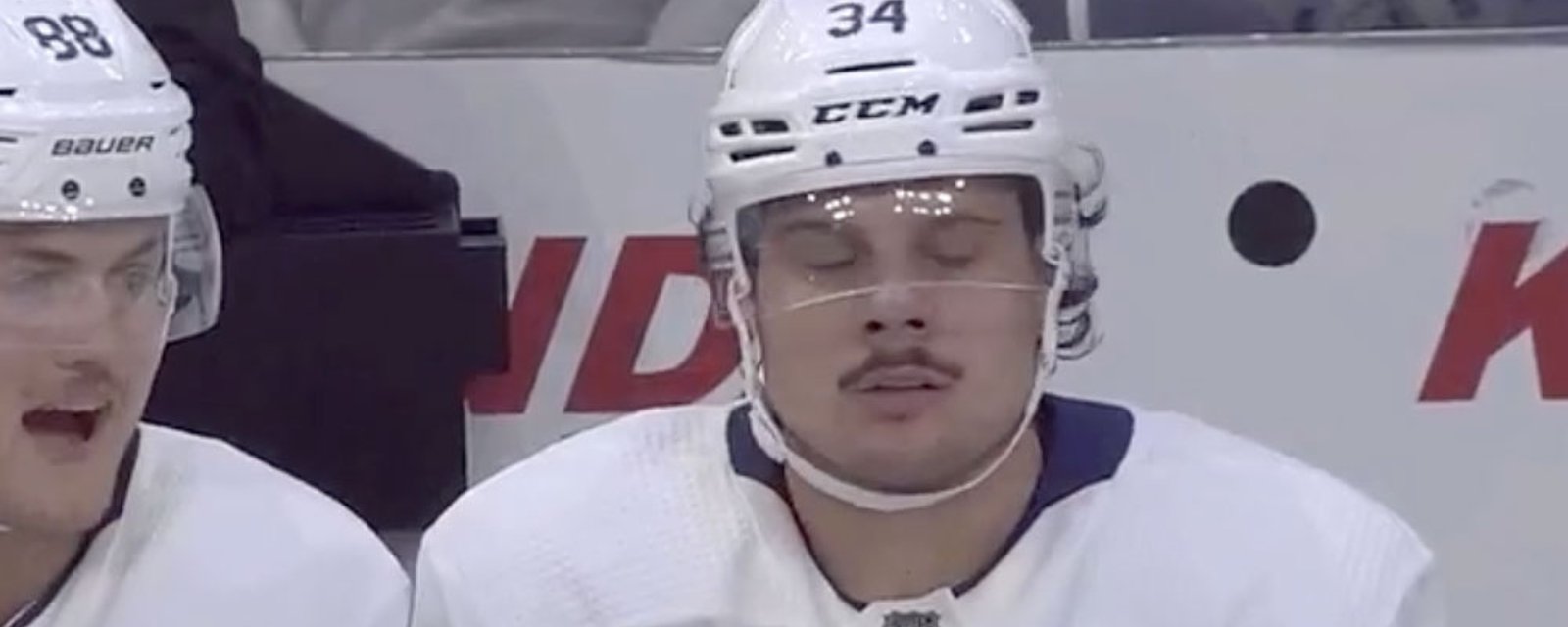 Matthews and Nylander caught bashing the ice quality in Columbus on TV 
