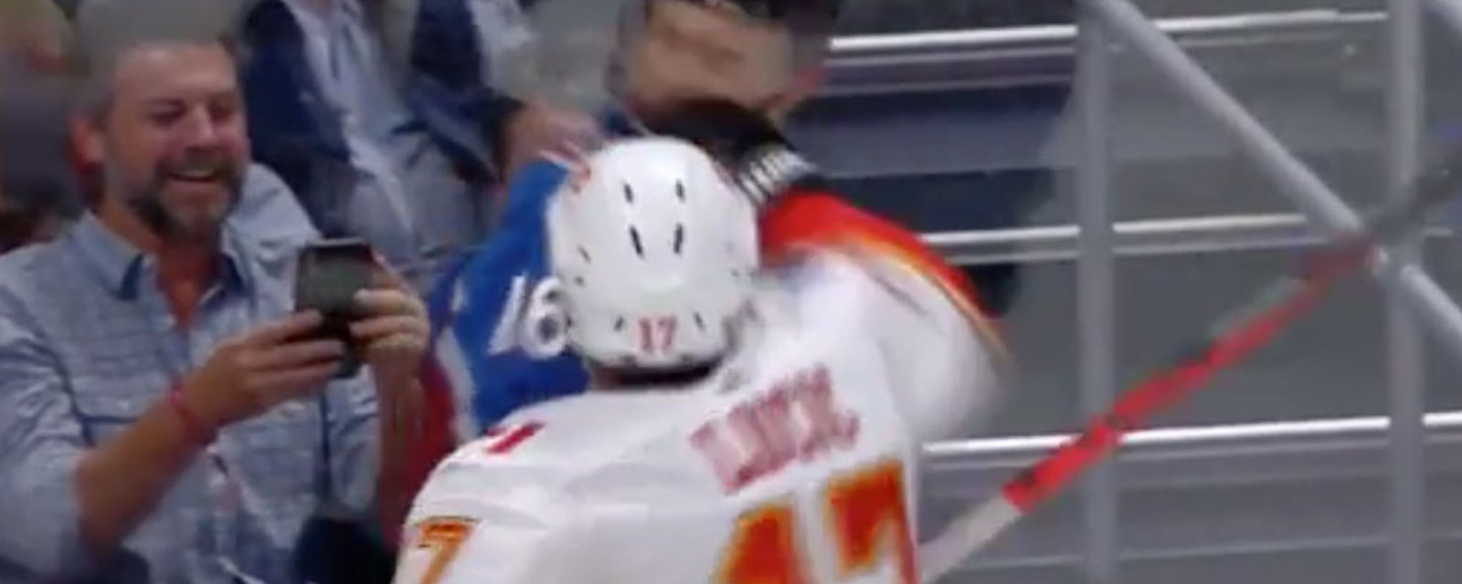 Lucic sucker punches Zadorov in first game with the Flames