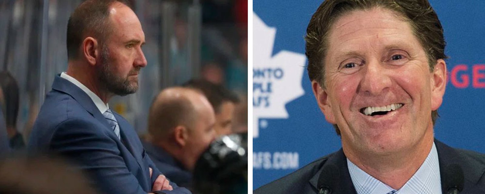 Sharks coach DeBoer makes hilarious comment on Leafs’ Babcock 