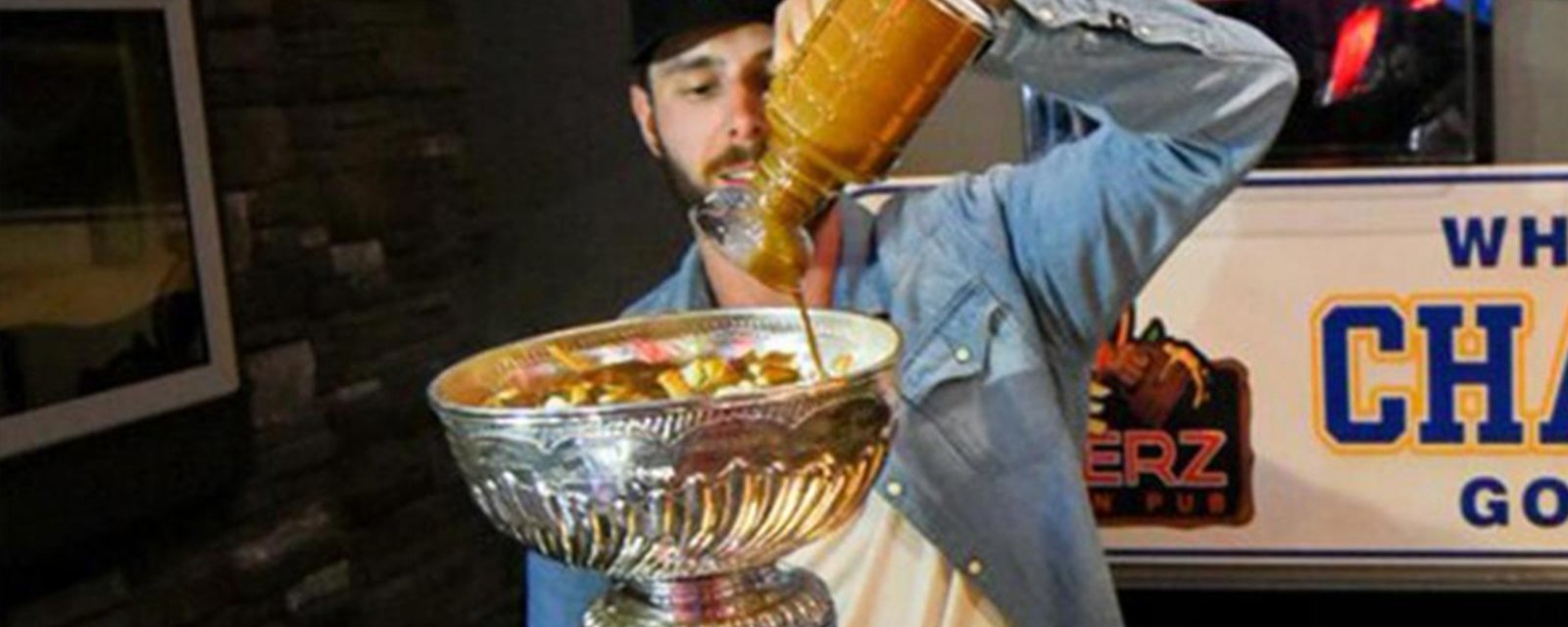 Blues’ Edmunson celebrates his day with the Cup in the most Canadian way possible
