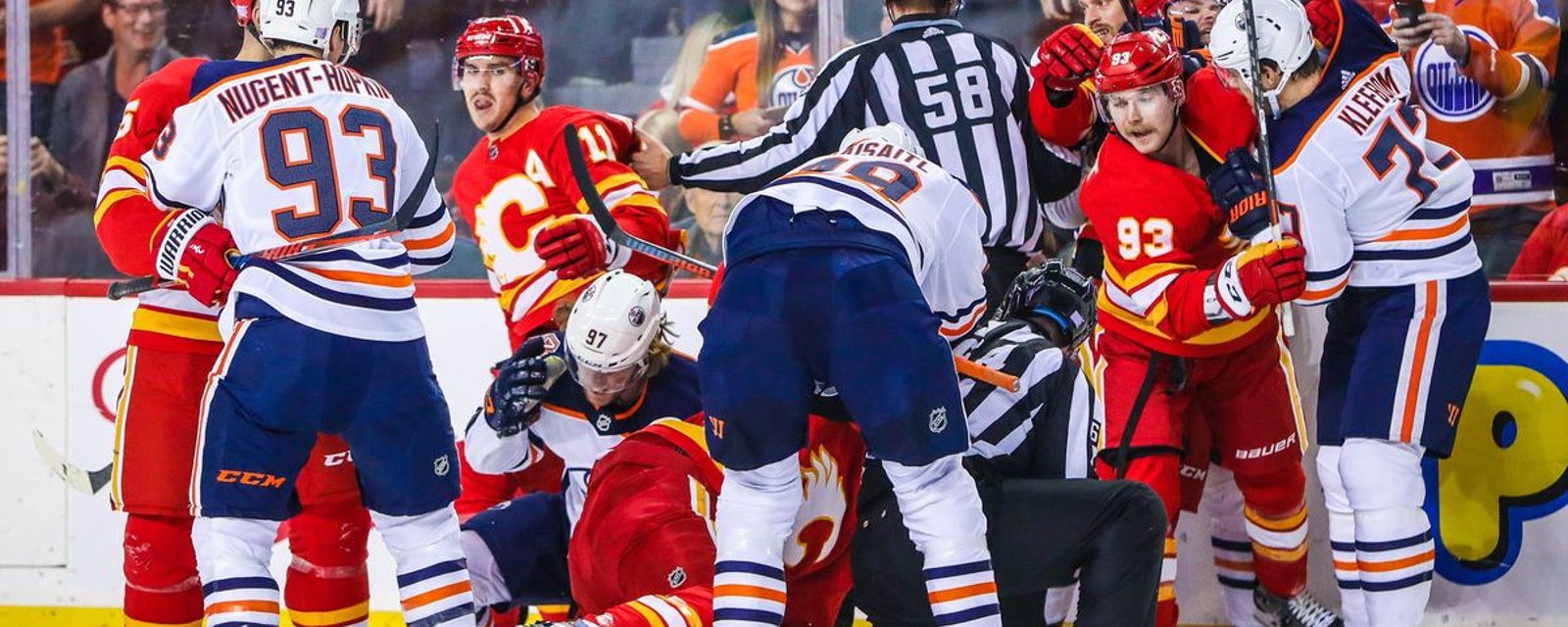 Oilers dare to go after Flames’ young forward!