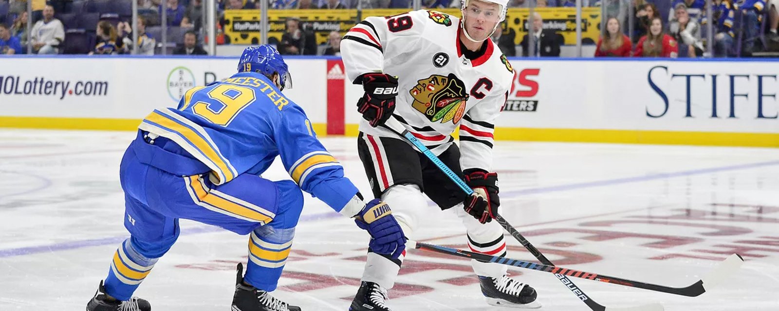 Toews puts Blues on blast, claims they don’t deserve Stanley Cup win